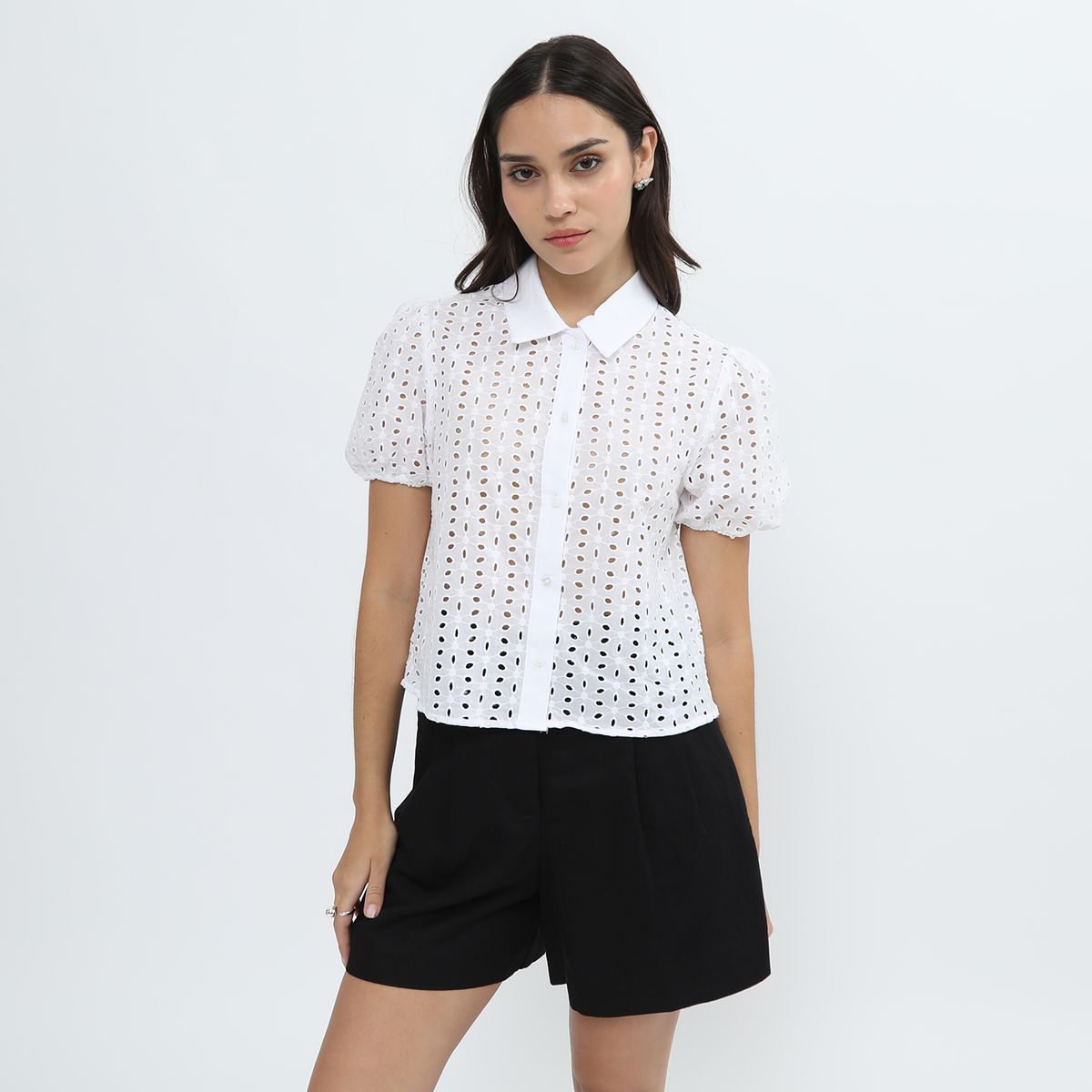 SYBILLA - Blusa Manga Corta Mujer Sybilla