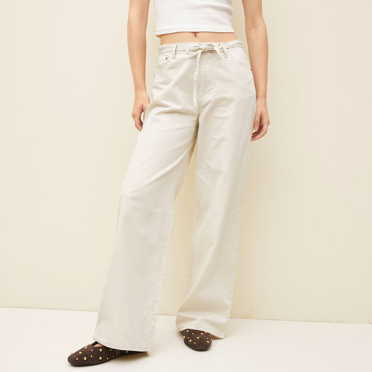 SYBILLA - Pantalón Wide Leg Mujer Sybilla