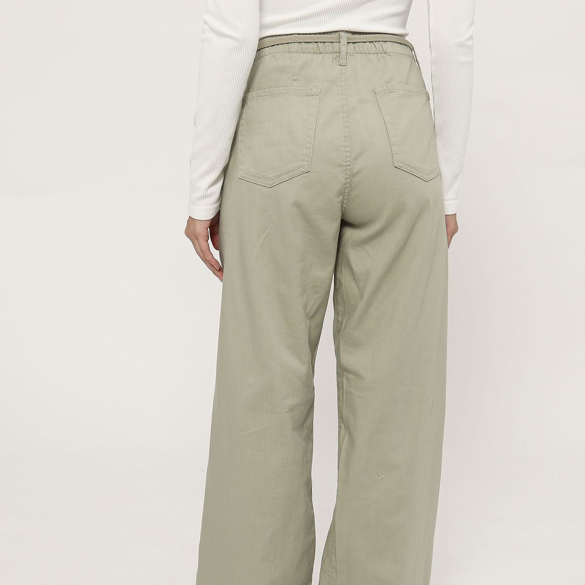 SYBILLA - Pantalón Wide Leg Mujer Sybilla