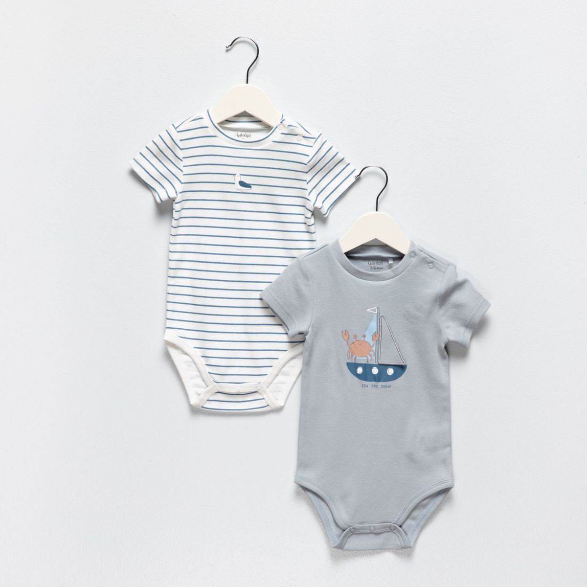 YAMP - Body Bebé Niño Pack X2 Yamp