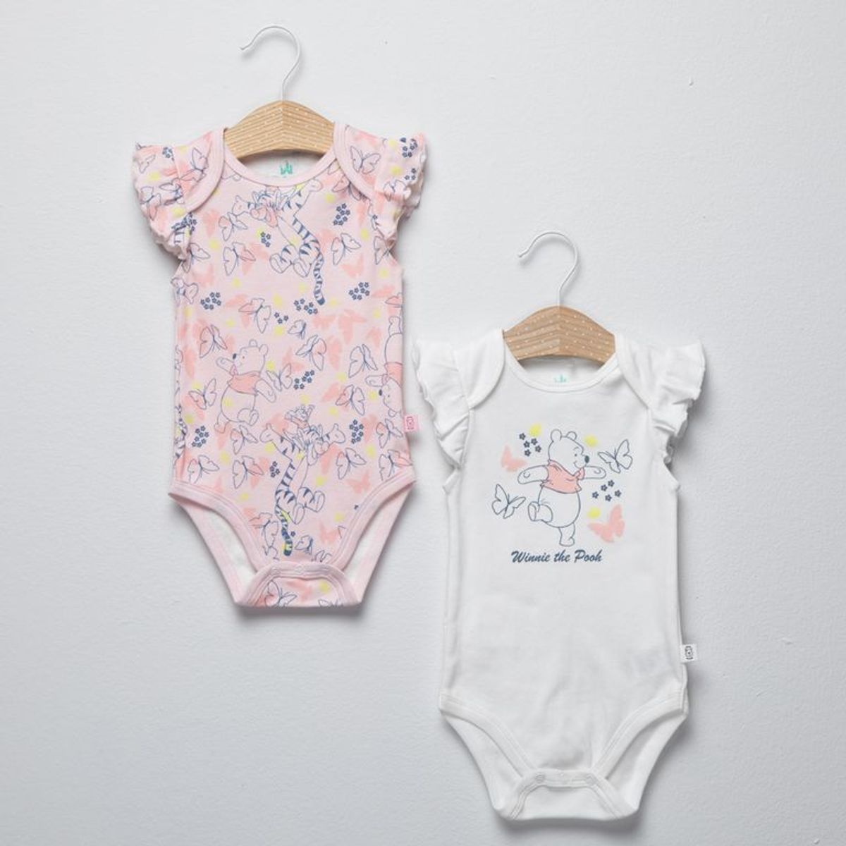WINNIE THE POOH - Body Bebé Niña Pack X2 Winnie The Pooh