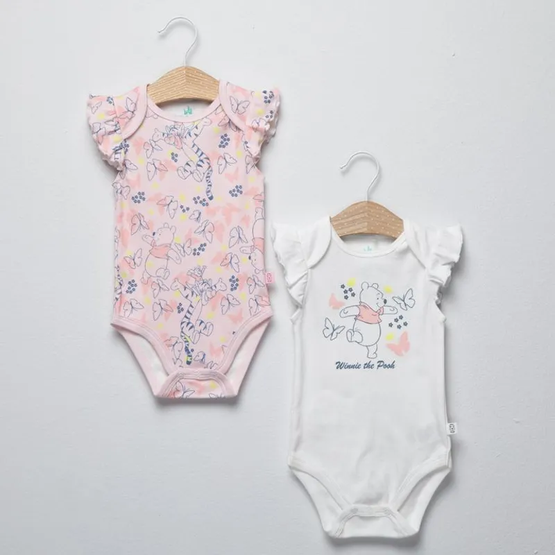 WINNIE THE POOH - Body Bebé Niña Pack X2 Winnie The Pooh