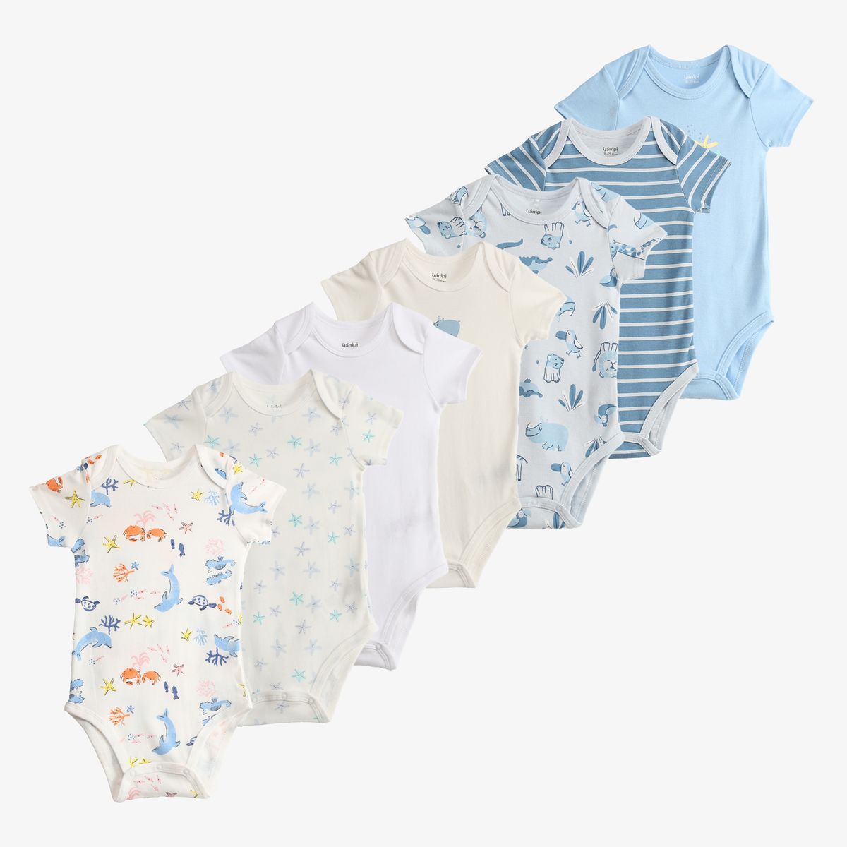 YAMP - Body Bebé Niño Pack X7 Yamp