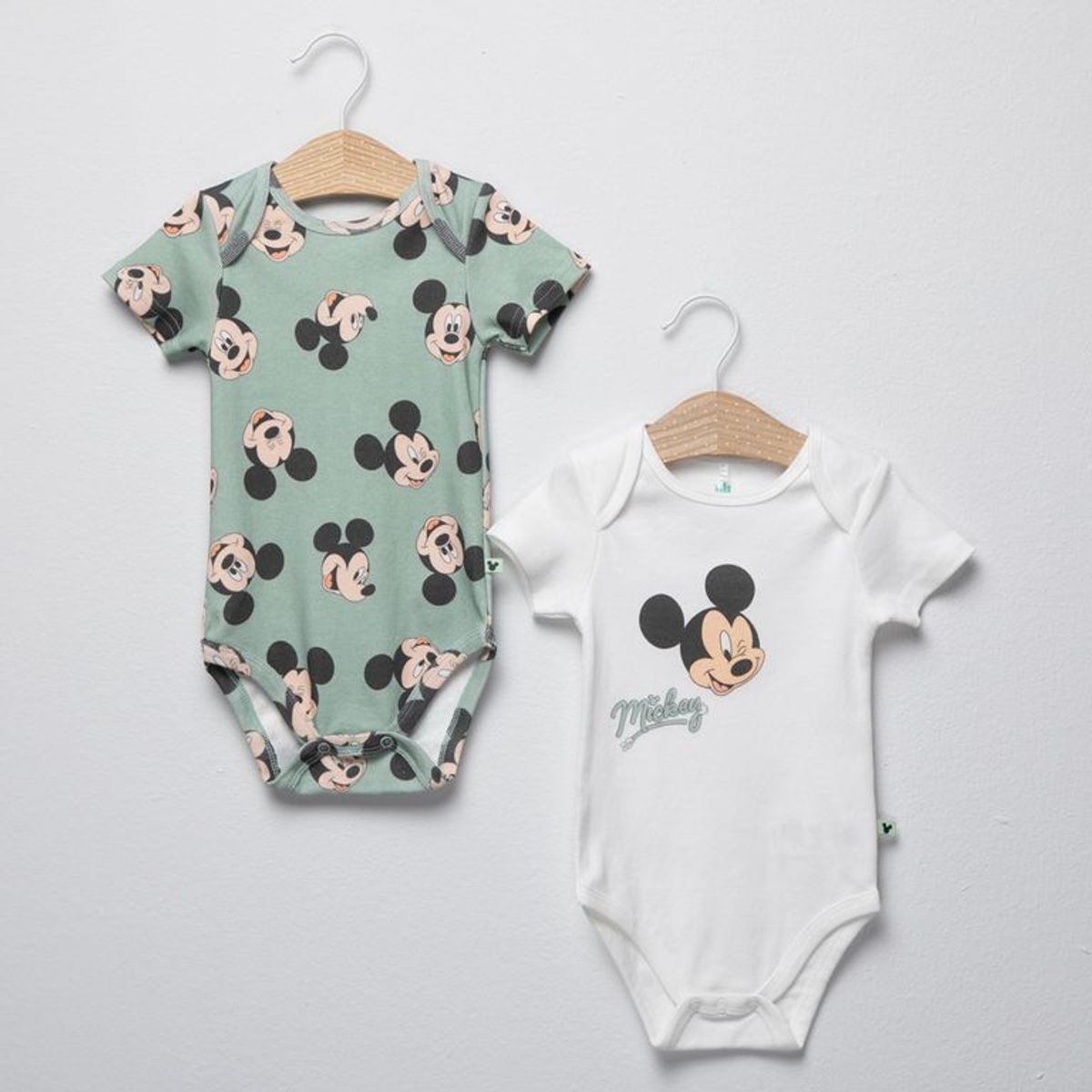 DISNEY - Body Bebé Niño Pack X2 Mickey Mouse
