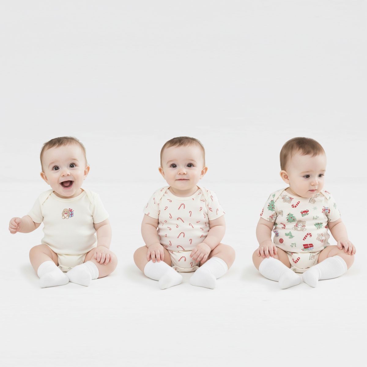 YAMP - Body Bebé Niña Nino Navidad Pack X3 Yamp