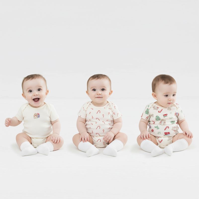 YAMP - Body Bebé Niña Nino Navidad Pack X3 Yamp