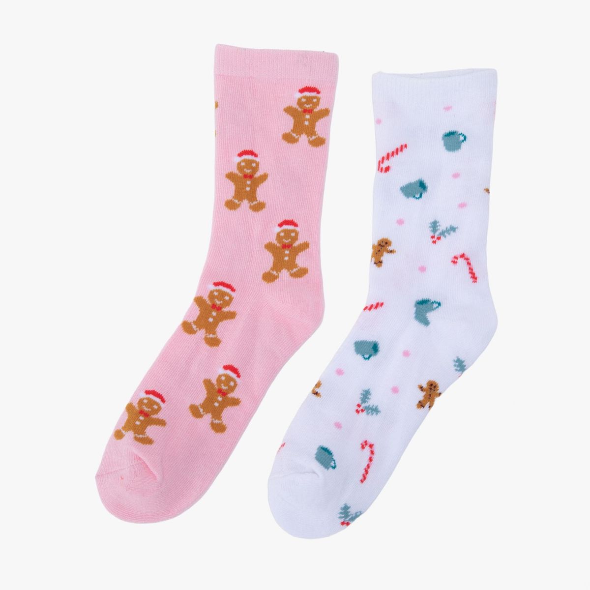 YAMP - Medias Niña Navidad Pack X2 Algodón Yamp