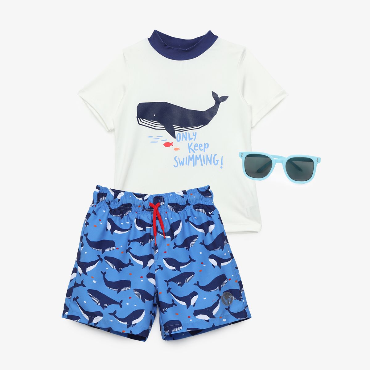 YAMP - Traje de Baño más Polo UV más Lentes Niño Yamp