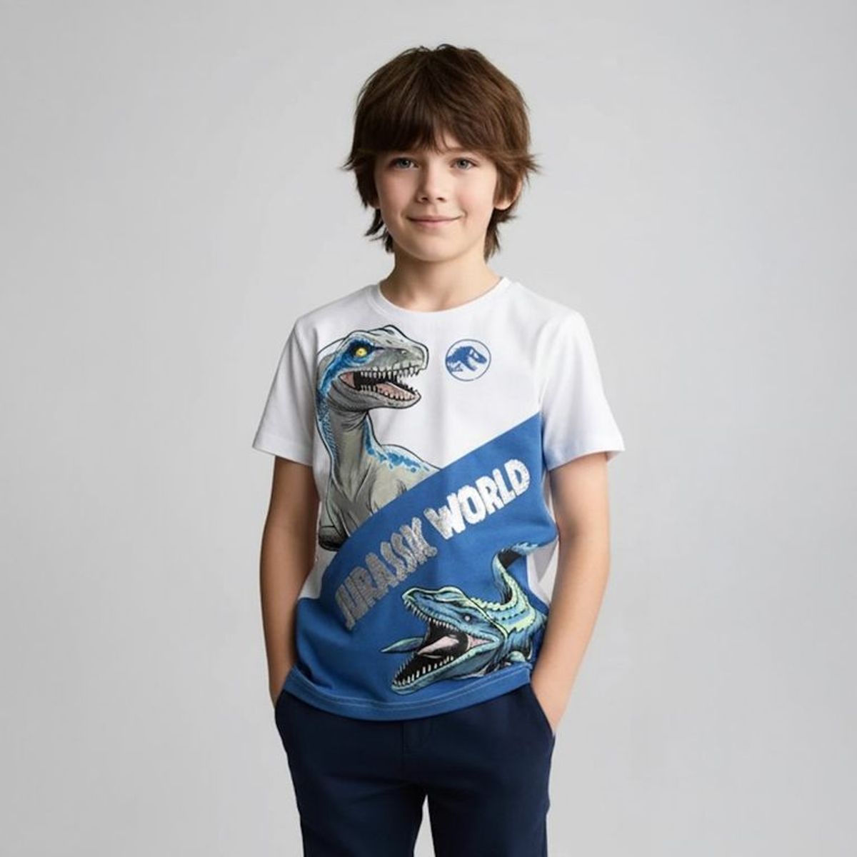 JURASSIC WORLD - Polo Manga Corta Niño Algodón Jurassic World