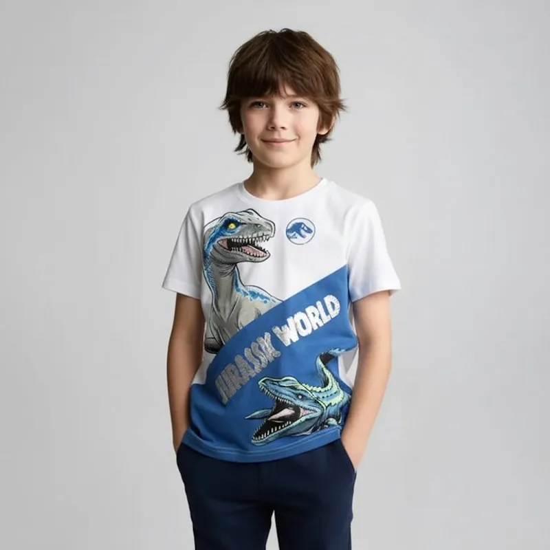 JURASSIC WORLD - Polo Manga Corta Niño Algodón Jurassic World