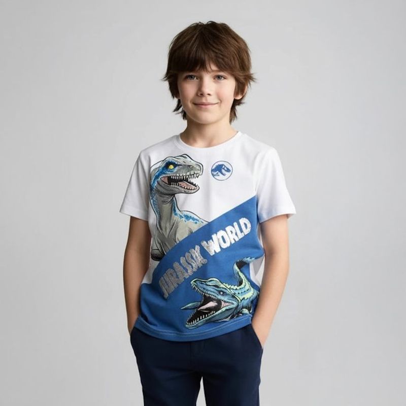 JURASSIC WORLD - Polo Manga Corta Niño Algodón Jurassic World