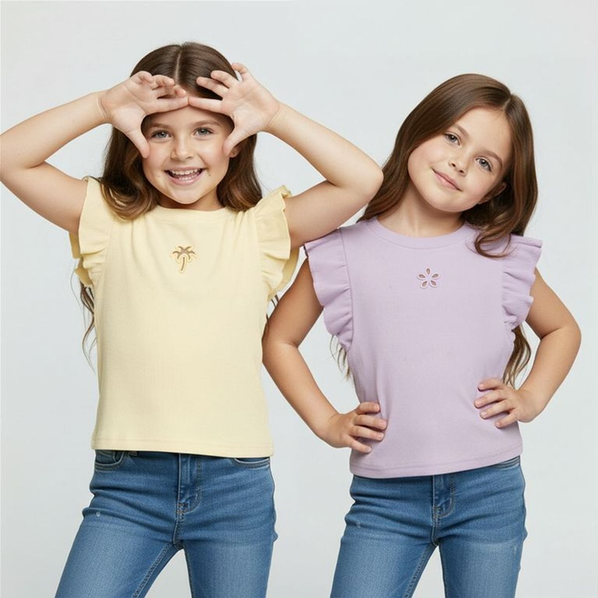 YAMP - Polo Niña Pack X2 Algodón Yamp