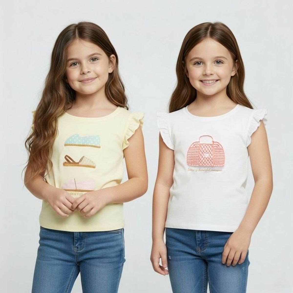 YAMP - Polo Niña Pack X2 Algodón Yamp