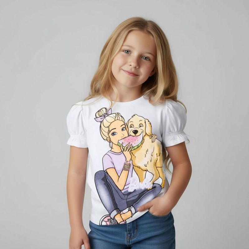 BARBIE - Polo Manga Corta Niña Barbie
