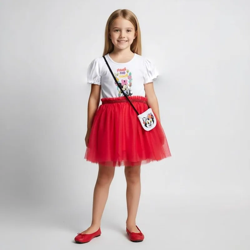 MINNIE - Vestido Niña + Cartera Minnie