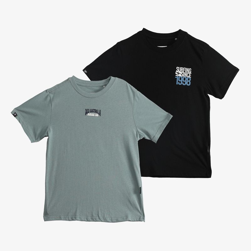 DOO AUSTRALIA - Polo Manga Corta Niño Pack X2 Doo Australia