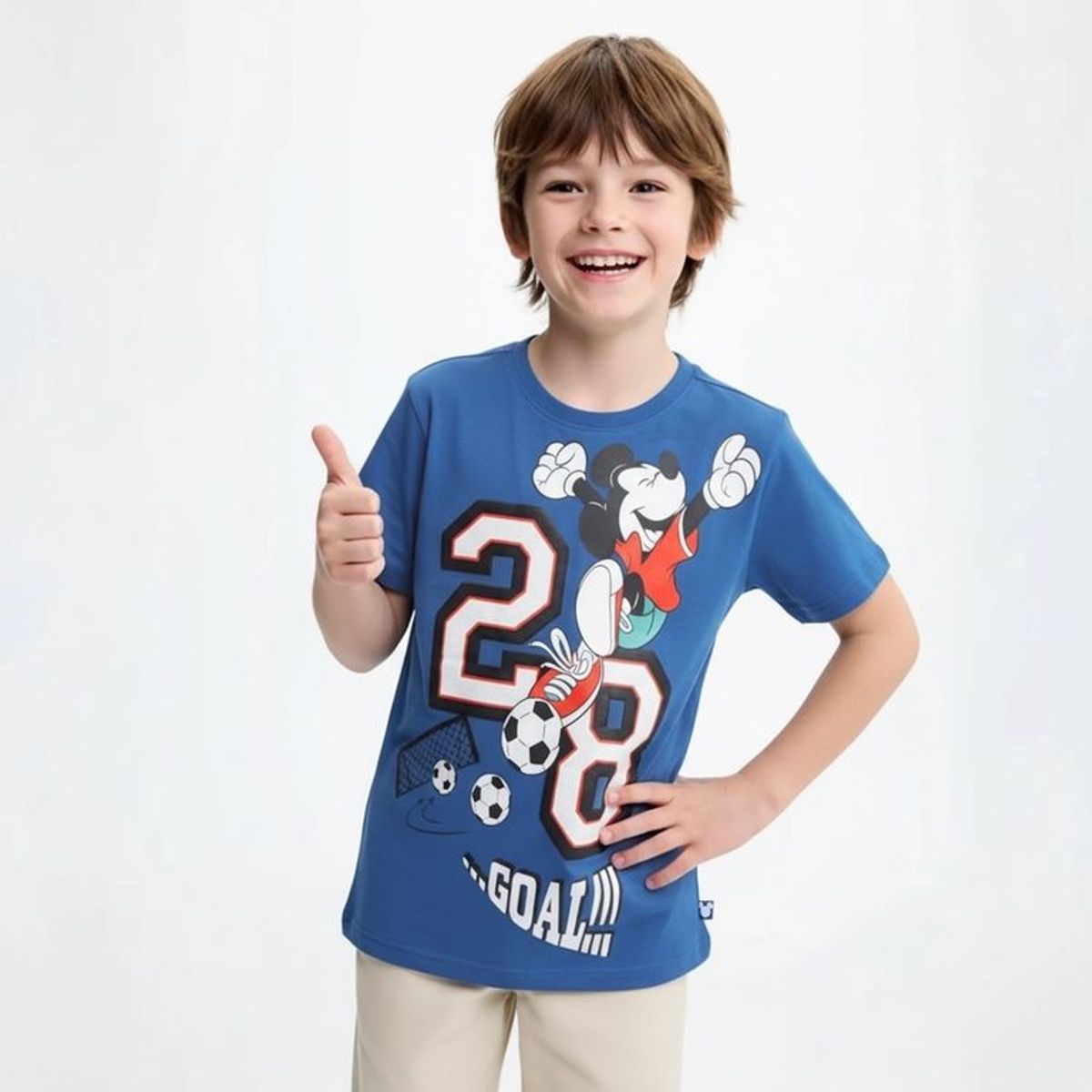 DISNEY - Polo Manga Corta Niño Mickey Mouse