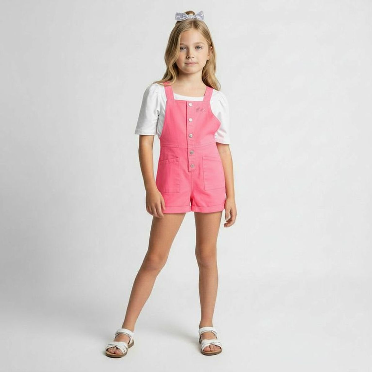 BARBIE - Jardinera Niña Más Accesorio Algodón Barbie