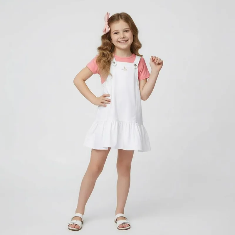 CONIGLIO - Overol Niña Algodón Más Accesorio Yamp