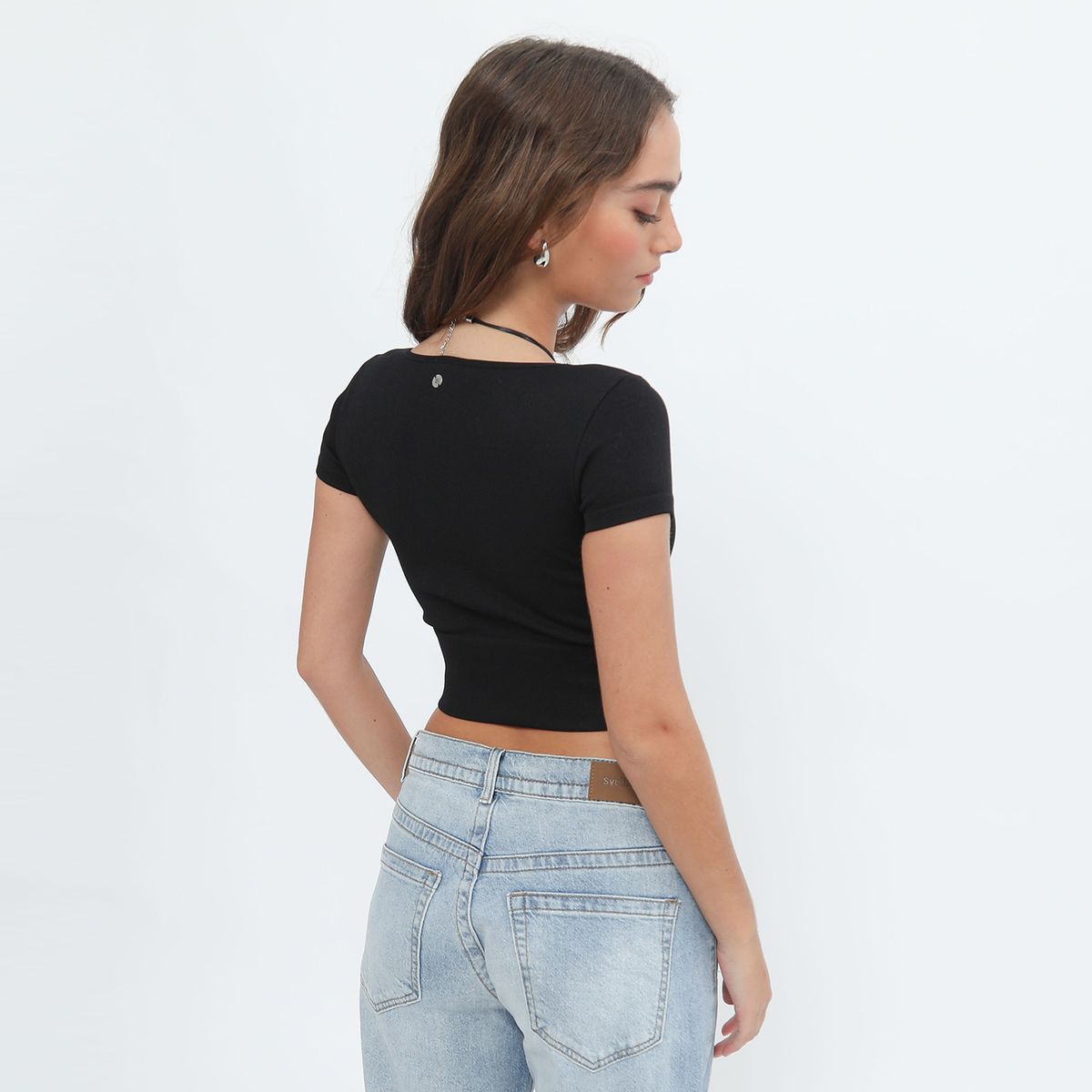 DENIMLAB - Top Manga Corta Mujer Denimlab