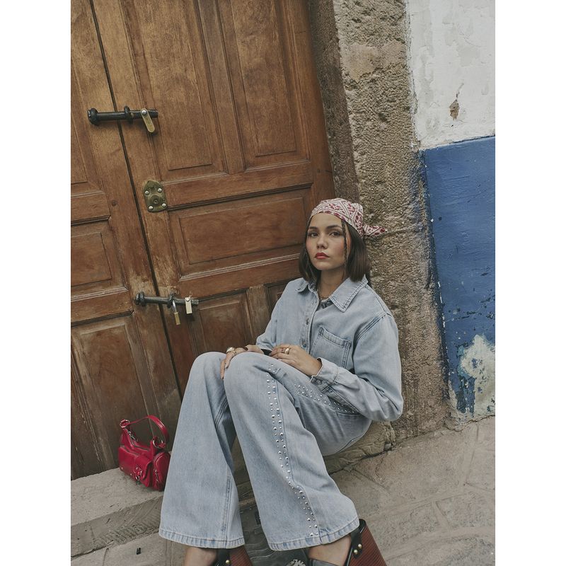 SYBILLA - Jean Straight Tiro Alto Mujer Sybilla