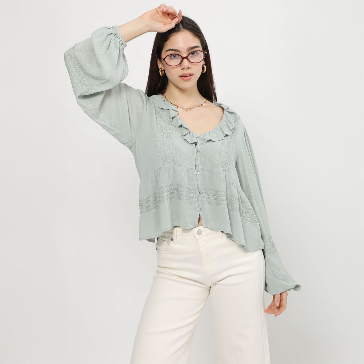 SYBILLA - Blusa Casual Mujer Sybilla