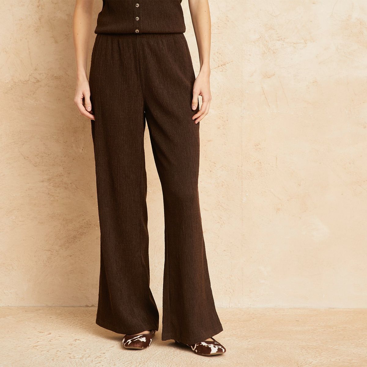 BASEMENT - Pantalón Wide Leg Mujer Basement