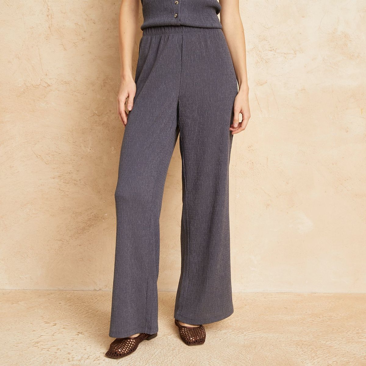 BASEMENT - Pantalón Wide Leg Mujer Basement