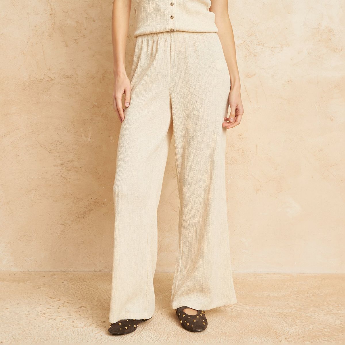 BASEMENT - Pantalón Wide Leg Mujer Basement