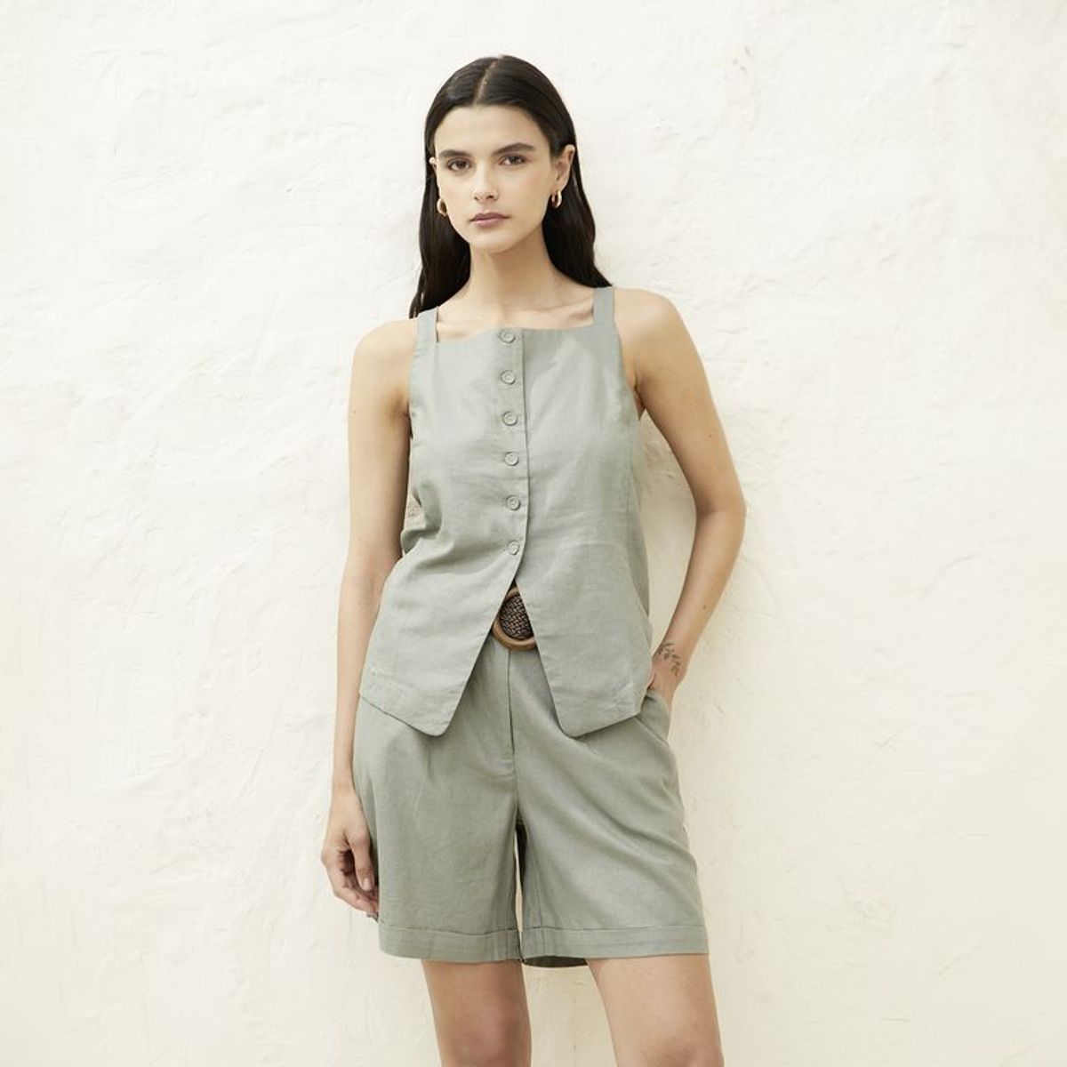 BASEMENT - Chaleco Casual Mujer Basement