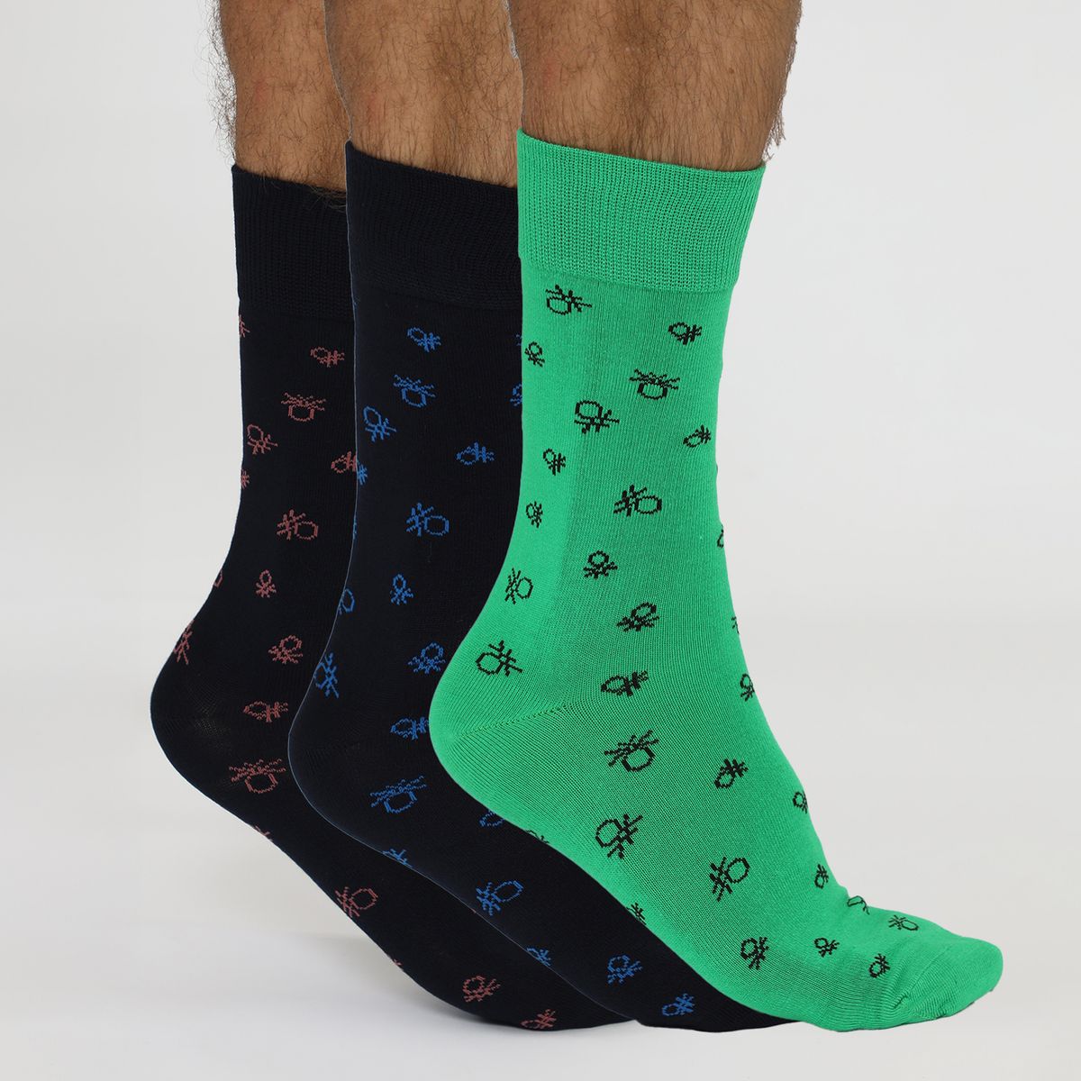 BENETTON - Medias Pack X3 Casual Hombre Benetton