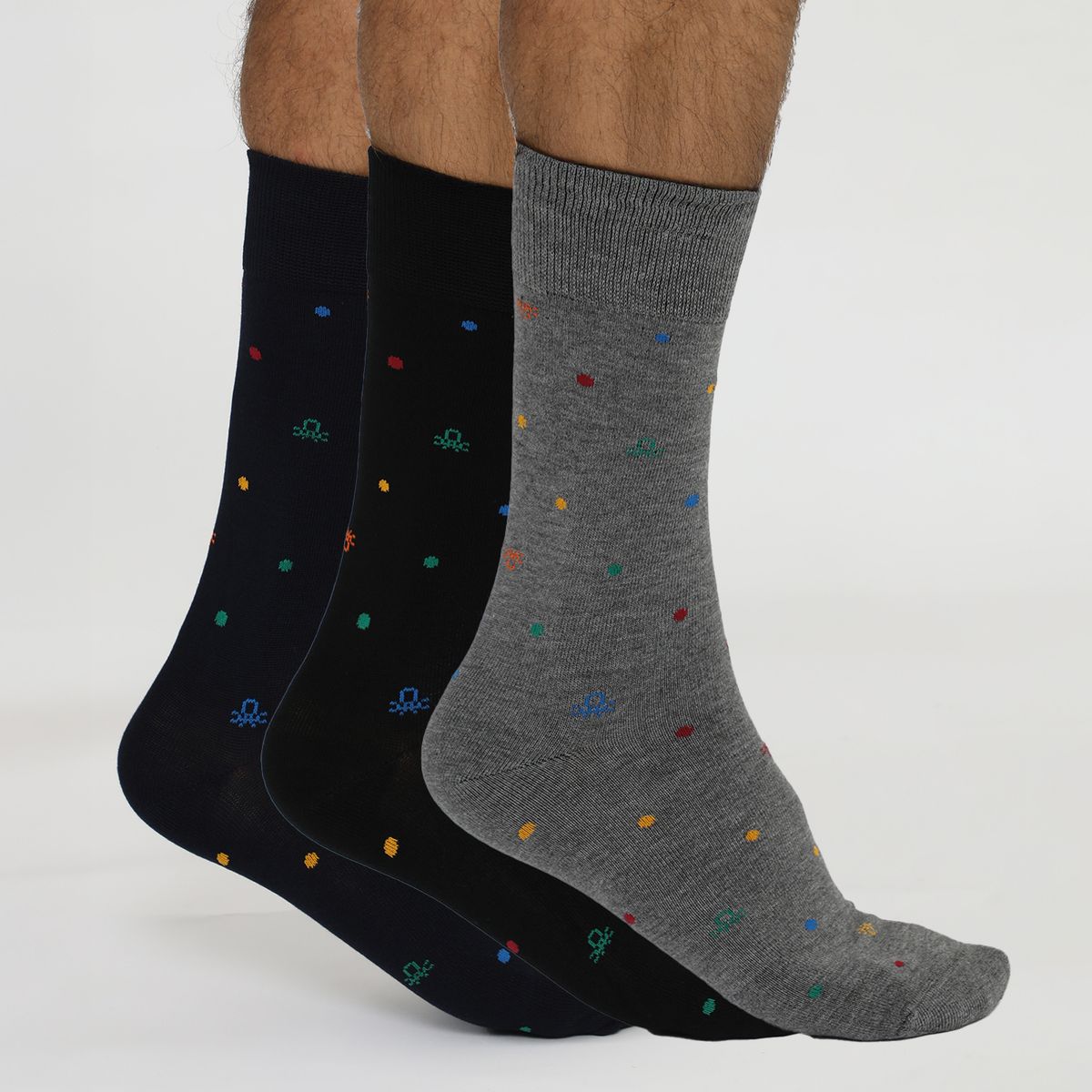 BENETTON - Medias Pack X3 Casual Hombre Benetton