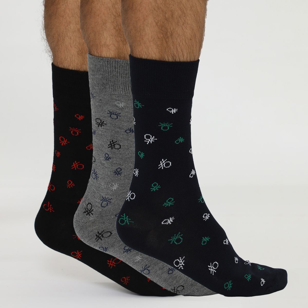 BENETTON - Medias Pack X3 Casual Hombre Benetton