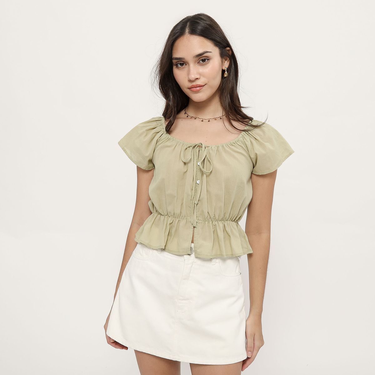 SYBILLA - Blusa Manga Corta Mujer Sybilla