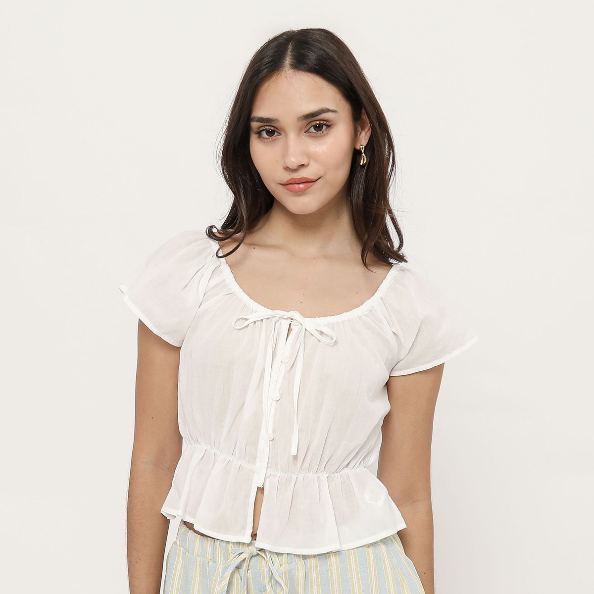 SYBILLA - Blusa Manga Corta Mujer Sybilla