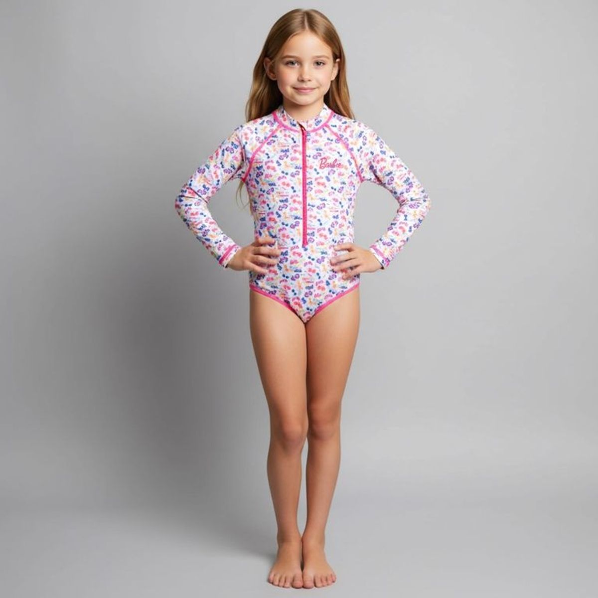 BARBIE - Traje De Baño Niña Barbie