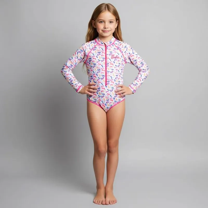 BARBIE - Traje De Baño Niña Barbie