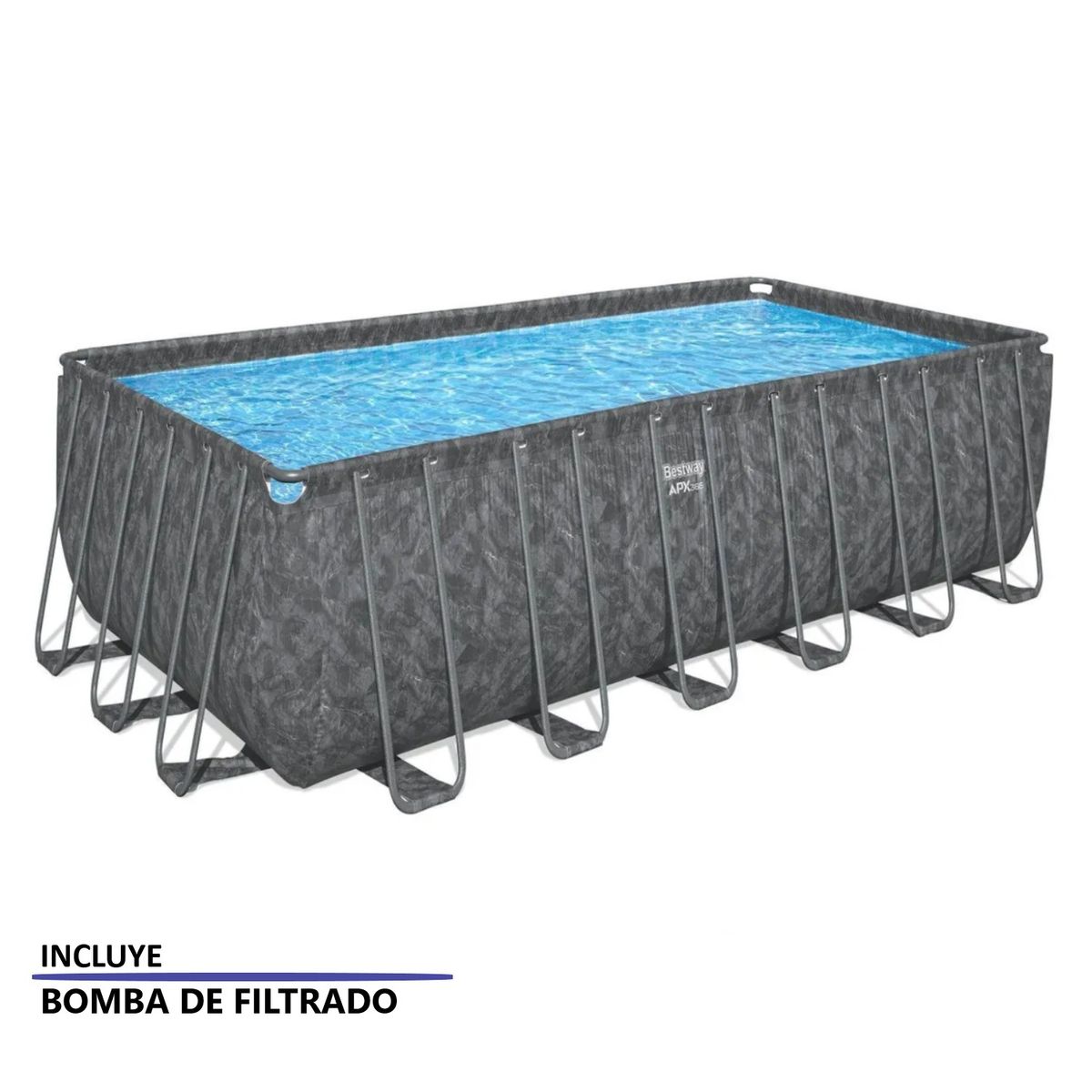 BESTWAY - Set De Piscina Apx 365 7,32 M X 3,66 M X 1,32 M Bestway Con Bomba de Filtrado