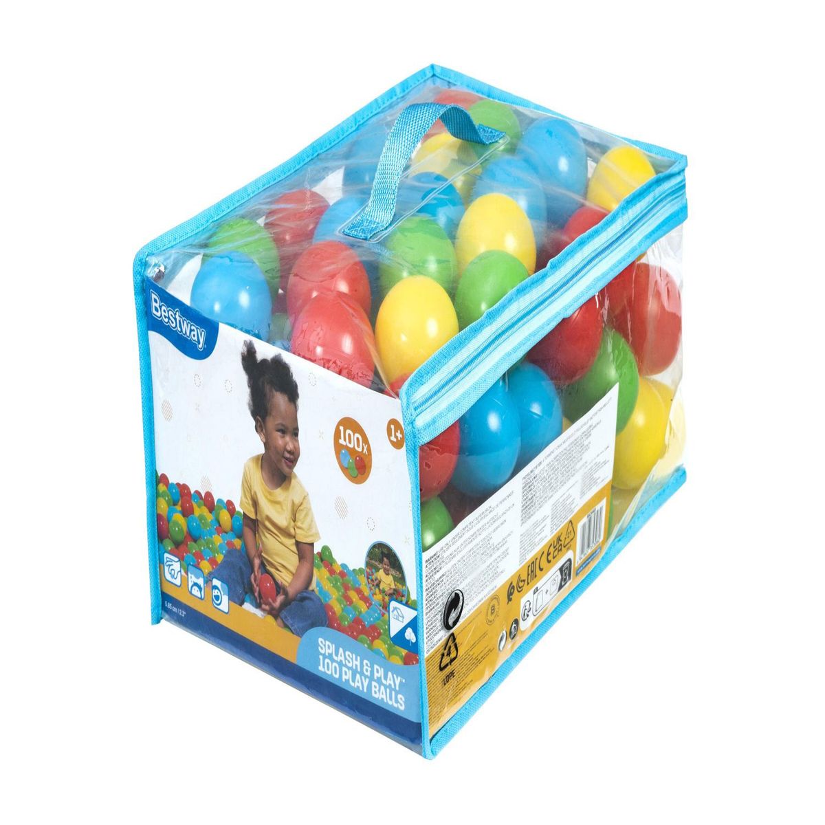 BESTWAY - 100 Pelotas De Juego Splash & Play Bestway