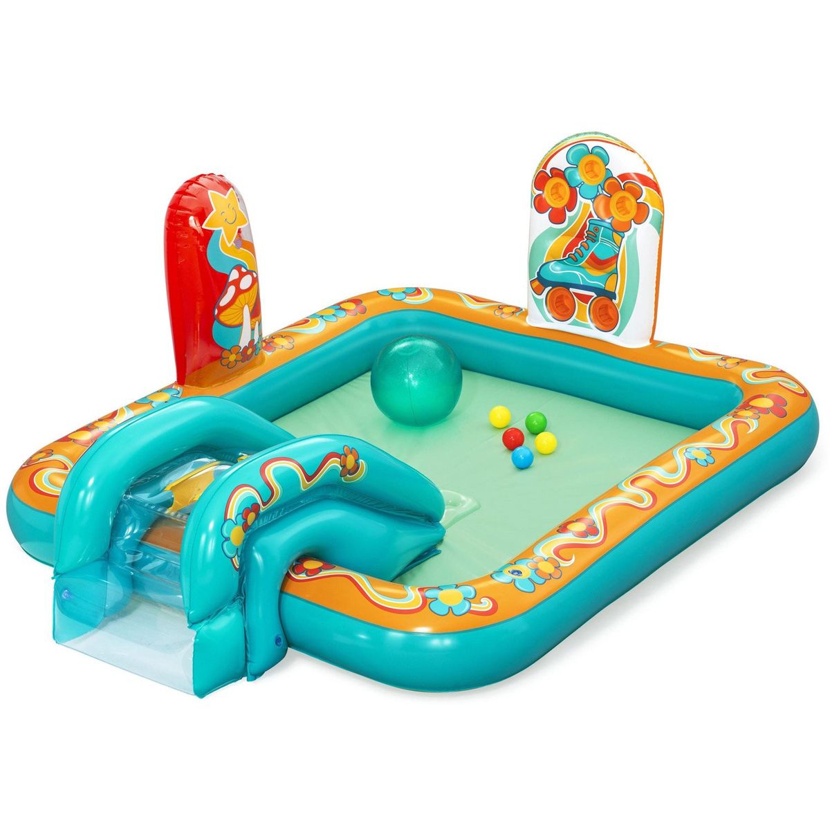 BESTWAY - Centro De Juegos Y Piscina Inflable Infantil 1,93 M X 1,52 M X 74 Cm Bestway 
