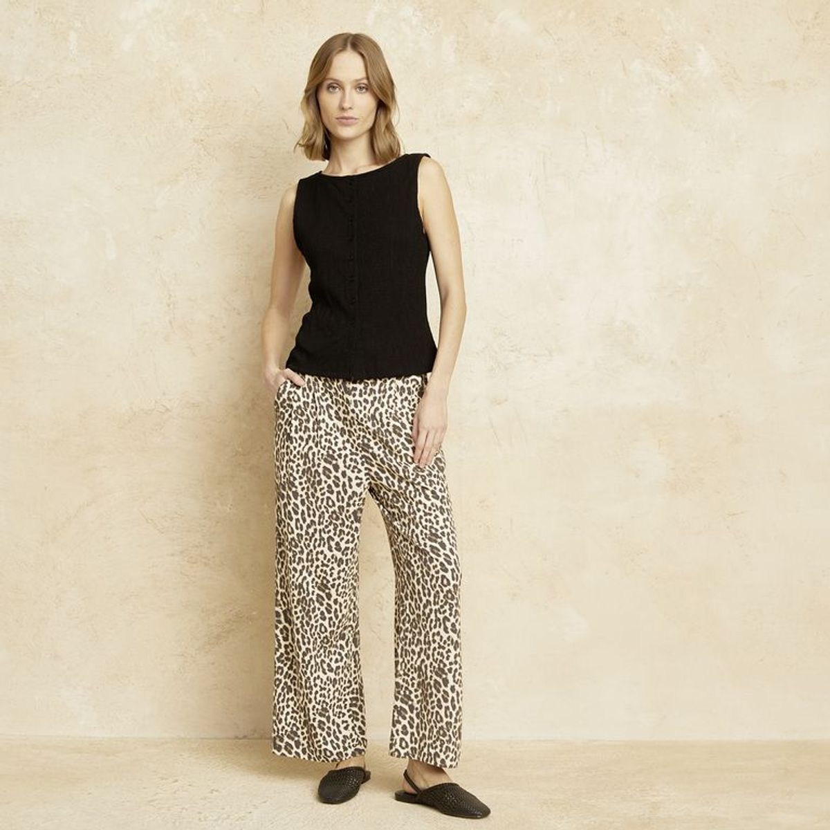 BASEMENT - Pantalón Casual Mujer Basement