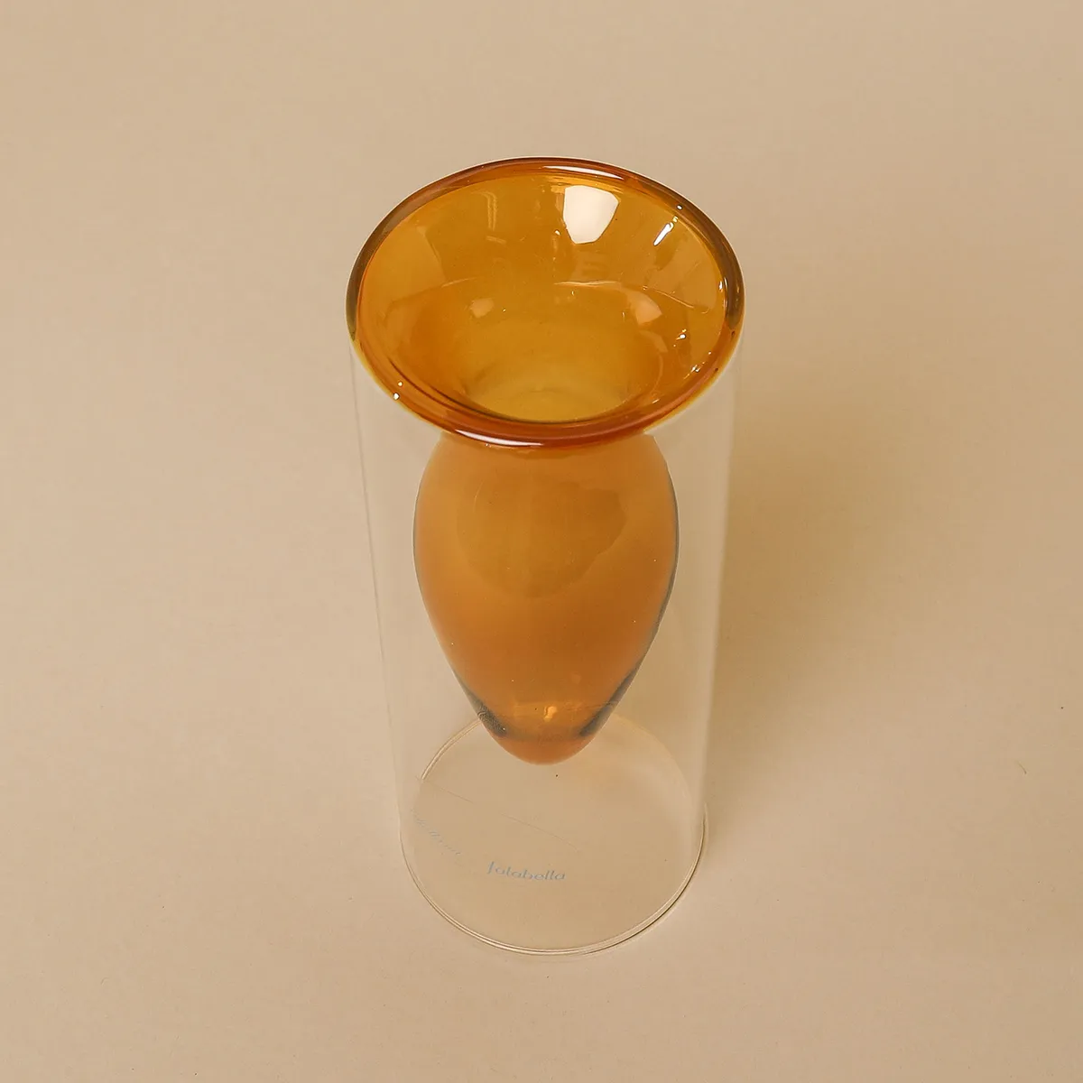 FALABELLA - Florero Capittana Naranja 8x20cm