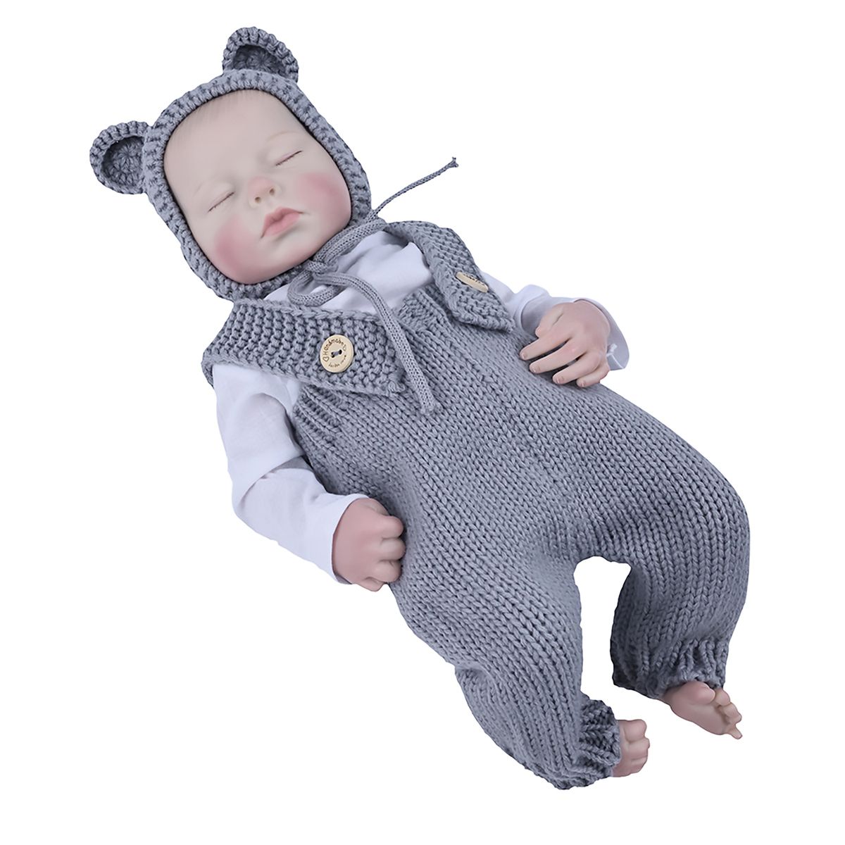 KIDS N PLAY - Bebé Reborn 42cms Gris