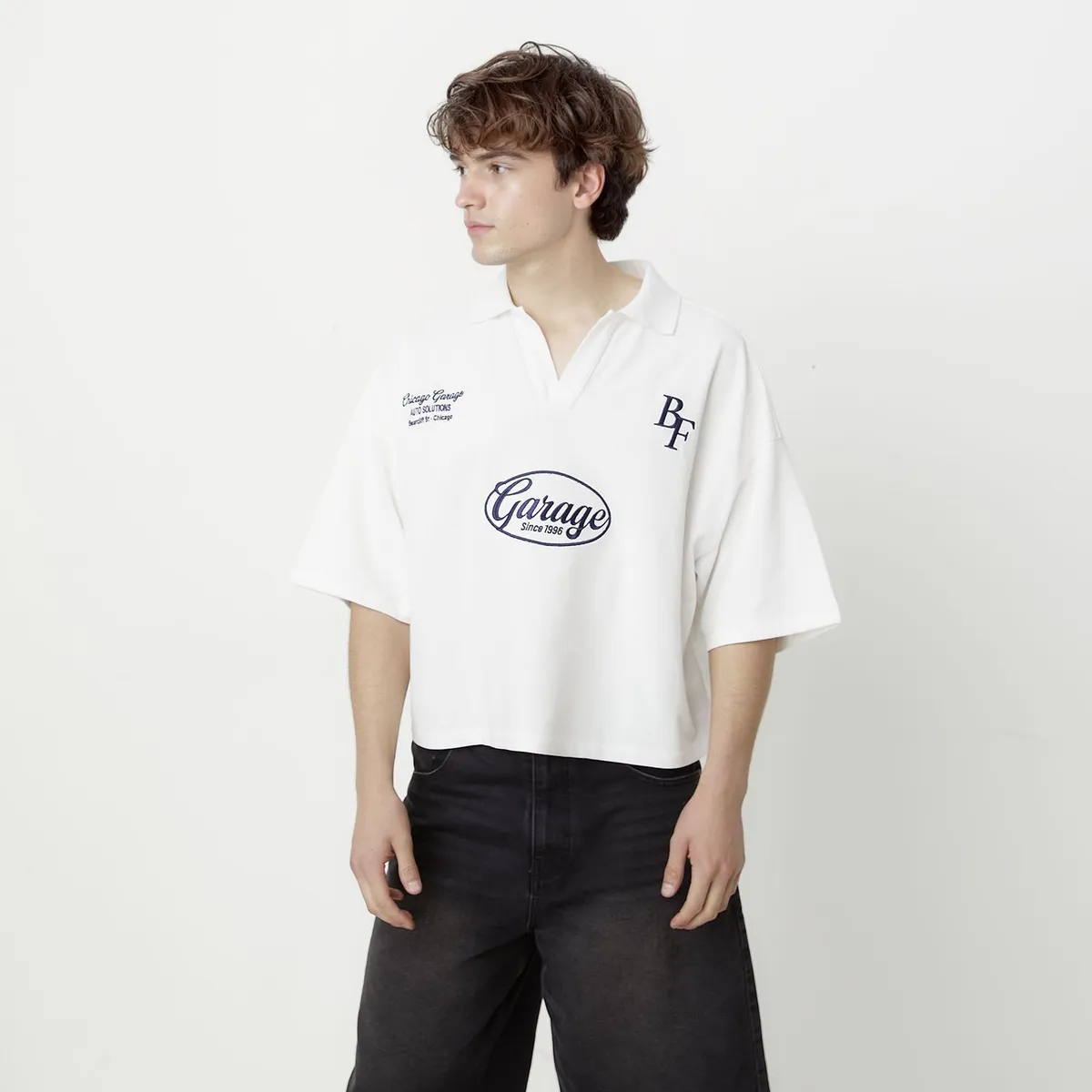 BEARCLIFF - Camisa Algodón Boxy Fit Hombre Bearcliff