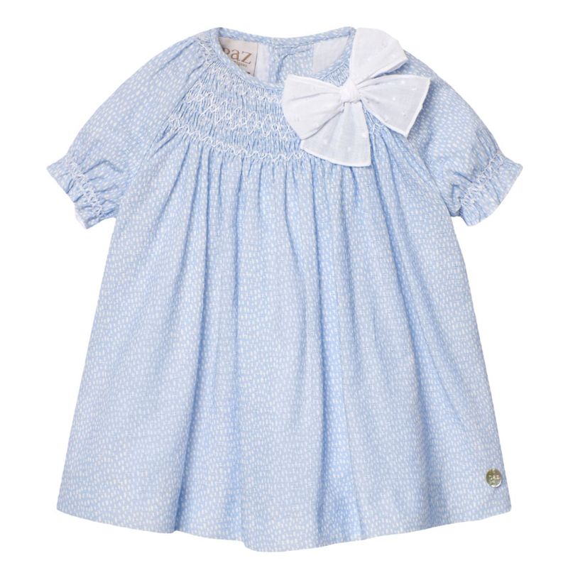 PAZ RODRIGUEZ - Vestido Estampado Bebé Niña Algodón Paz Rodríguez.