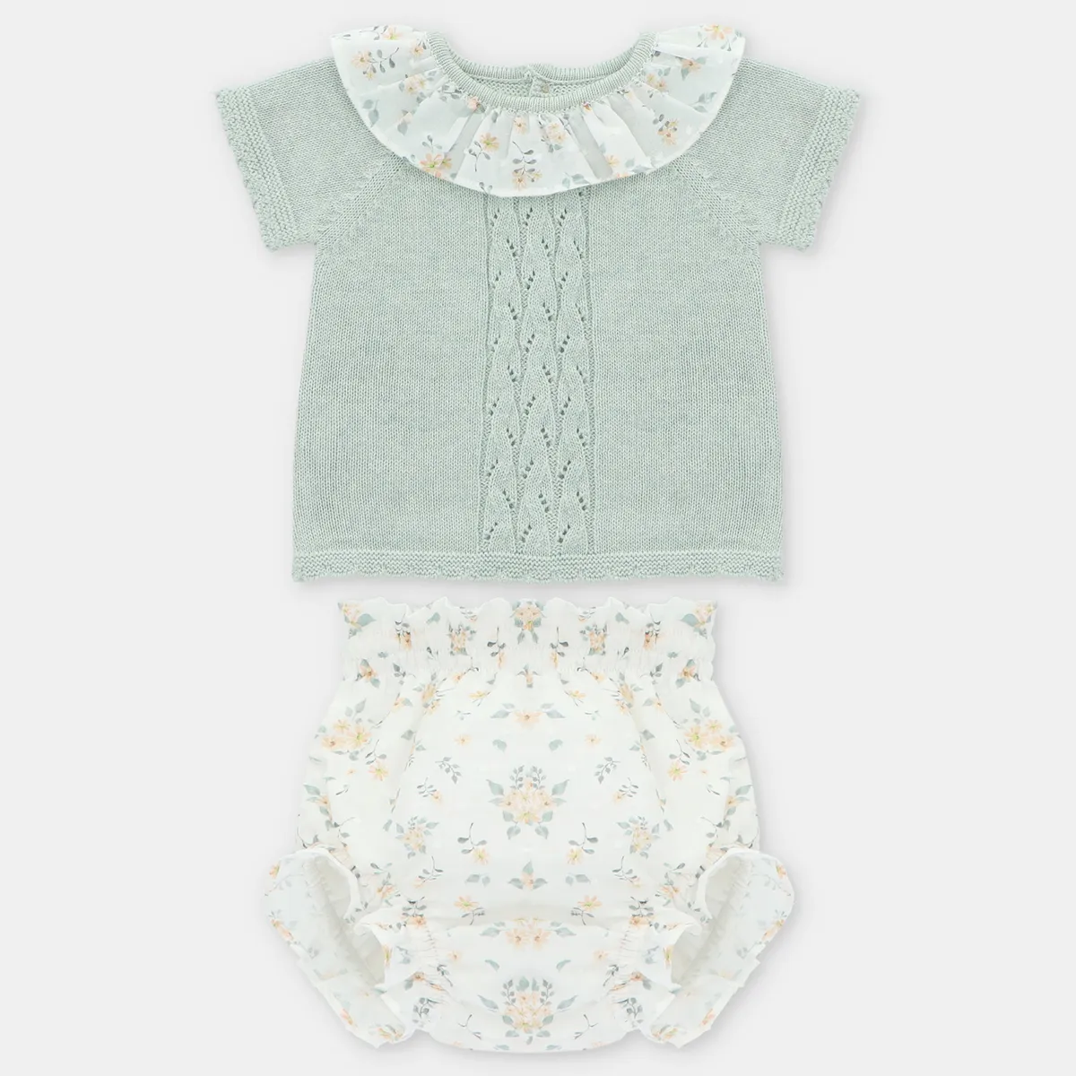 MARTIN ARANDA - Conjunto Dos Piezas Bebé Niña Algodón Martín Aranda.