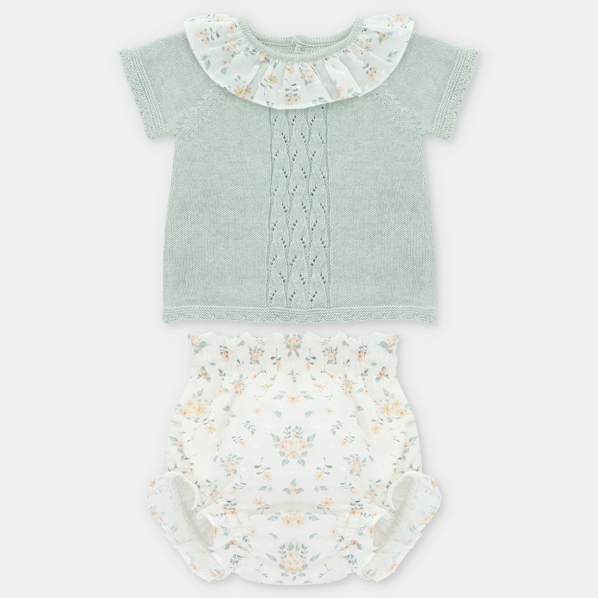 MARTIN ARANDA - Conjunto Dos Piezas Bebé Niña Algodón Martín Aranda.