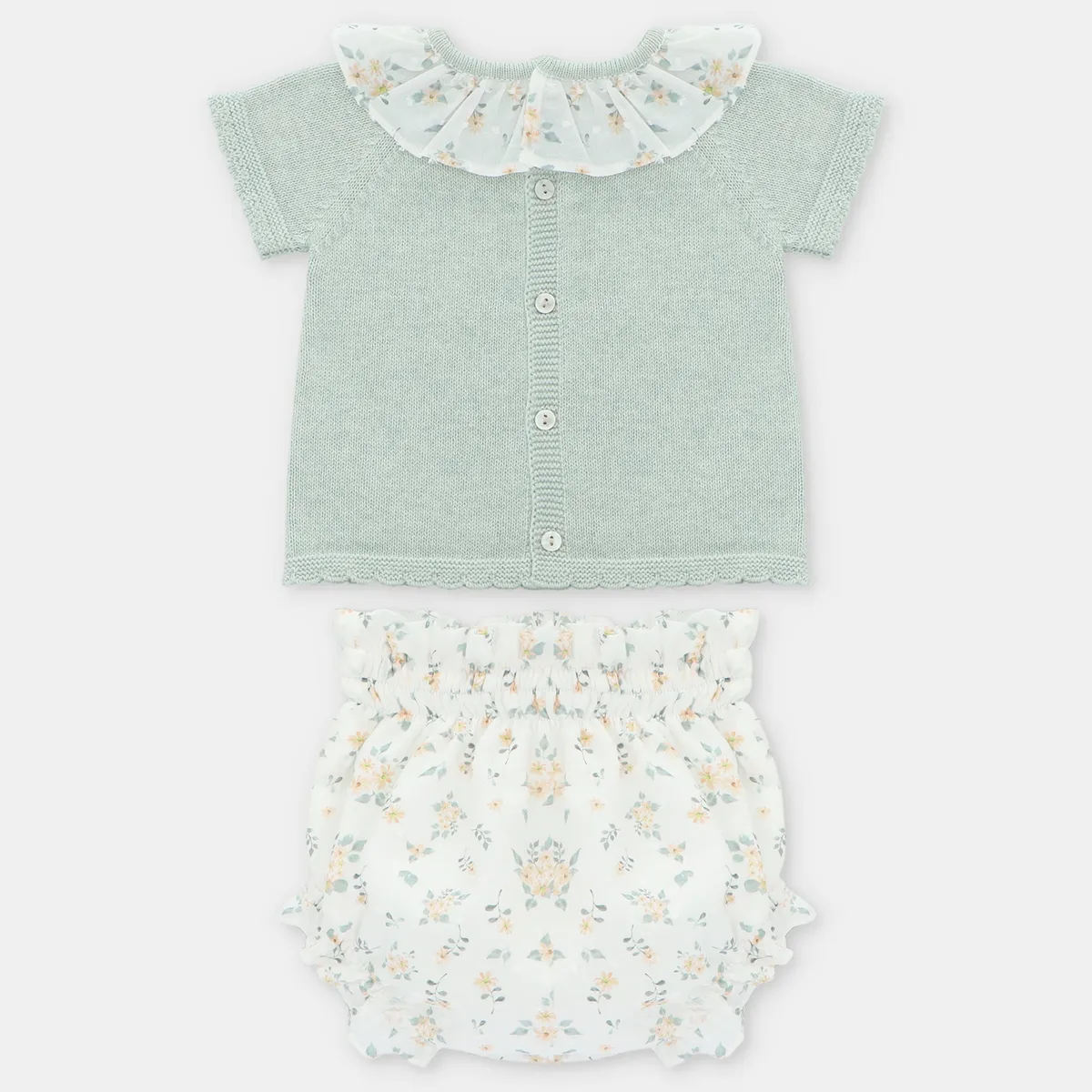 MARTIN ARANDA - Conjunto Dos Piezas Bebé Niña Algodón Martín Aranda.