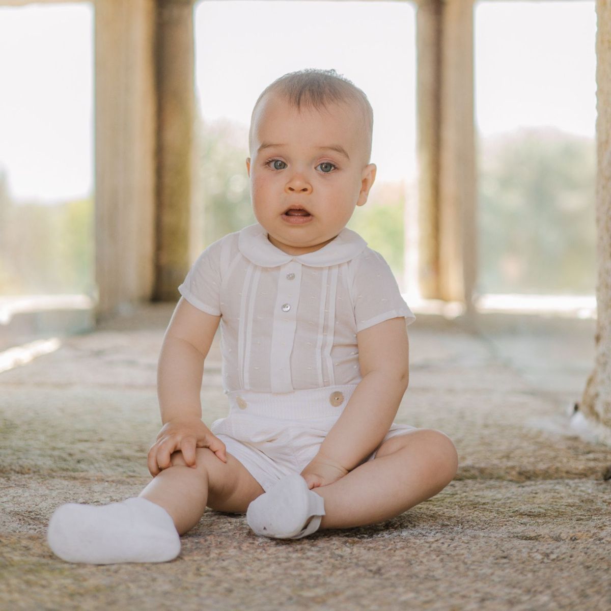 PAZ RODRIGUEZ - Conjunto 2 Piezas Bebé Niño Algodón Paz Rodríguez.