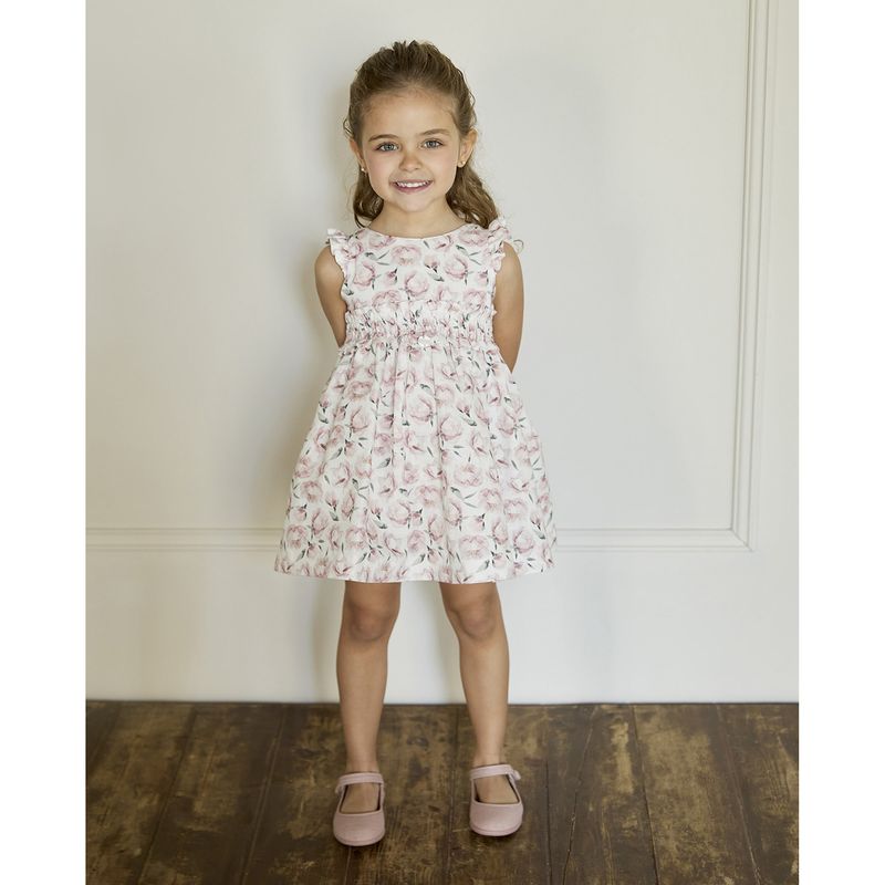 MARTIN ARANDA - Vestido Bebé Niña Lino Martín Aranda.